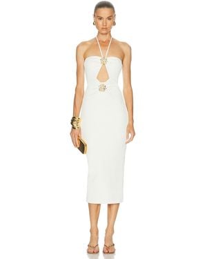PATBO Luna Knit Midi Dress - White