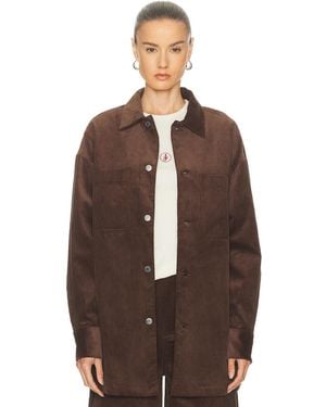 SER.O.YA April Corduroy Shacket - Brown