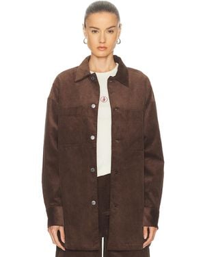 SER.O.YA April Corduroy Shacket - Brown
