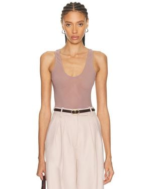Alex Perry Scoop Singlet Bodysuit - Pink