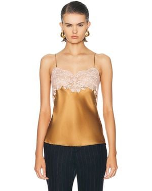 Saint Laurent Lace Camisole Top - Blue