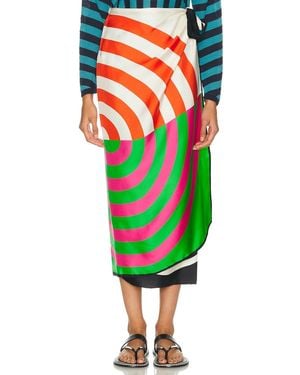 Dries Van Noten Scarfy Skirt - Green