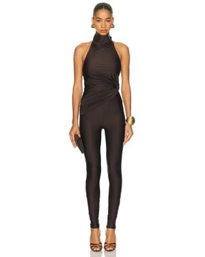 ANDAMANE Tatiana Sleeveless Open Back Jumpsuit - Black