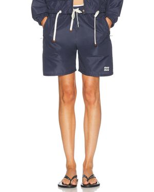Miu Miu Tela Tec Short - Blue