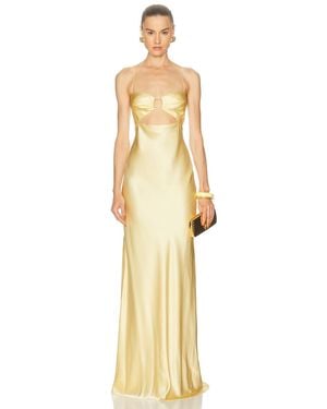 The Sei Cut Out Bias Gown - Metallic