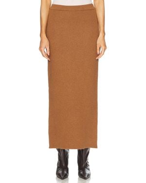 SER.O.YA Hazel Knit Maxi Skirt - Brown
