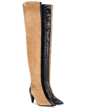 KHAITE Harvey Over The Knee Boot - Black