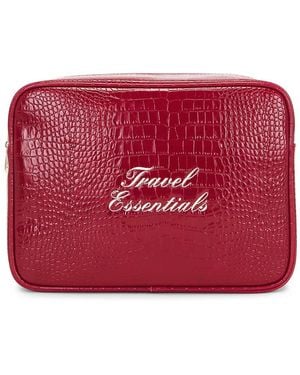 Abode Travel Essentials Croc Pouch - Red