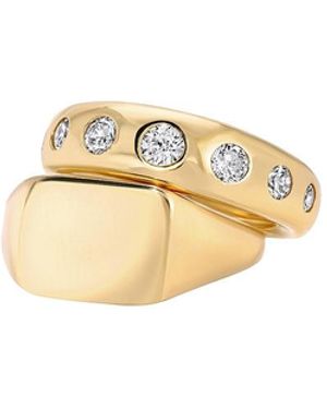 Mega The Signet Pinky Stack - White
