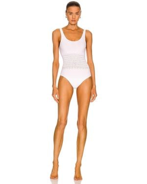 Alaïa Corset Seamless One Piece Swimsuit - Orange