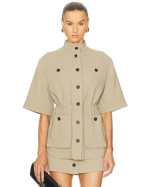 Ferragamo Short Sleeve Jacket - Natural