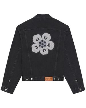 KENZO Boke Flower Trucker Jacket - Black