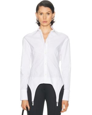 Jean Paul Gaultier Porte Jarretelles Shirt - White