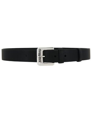 Miu Miu City Calf Belt - Black
