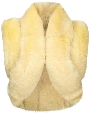 Alaïa Shearling Vest - Yellow