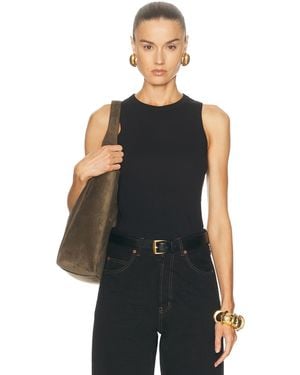 Saint Laurent Cassandre Tank Top - Black
