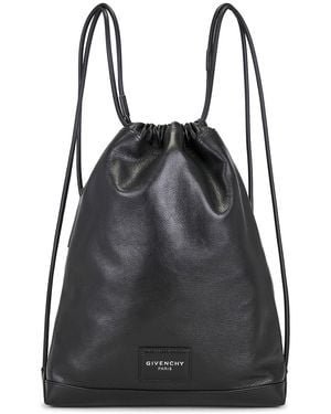 Givenchy Antigona Stamped Drawstring Backpack - Black