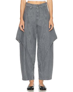JW Anderson Cropped Sculptural Leg - Gray