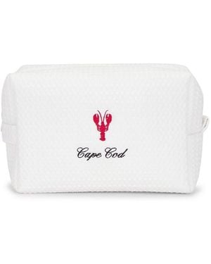 Abode Cape Cod Waffle Pouch - White