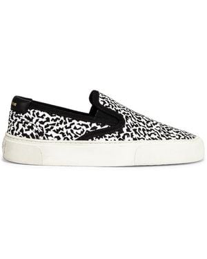 Saint Laurent Venice Low Slip On Sneakers - Black