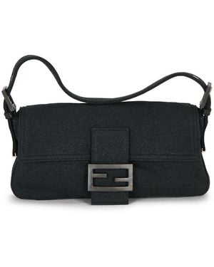 Fendi Baguette Shoulder Bag - Black