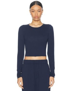 ÉTERNE Long Sleeve Baby Tee - Blue