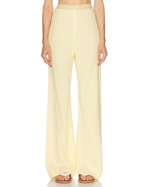 Wardrobe NYC Crepe Bias Cut Pant - Yellow