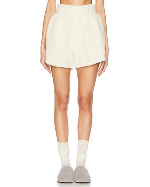 AISLING CAMPS Felted Boxer Short - White