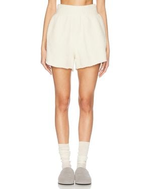 AISLING CAMPS Felted Boxer Short - White