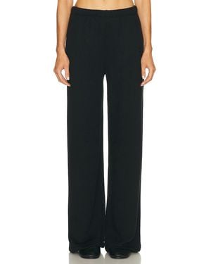 ÉTERNE Oversized Wide Leg Sweatpant - Black