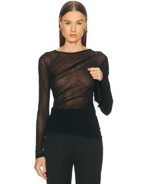 Helmut Lang Seamed Wind Top - Black