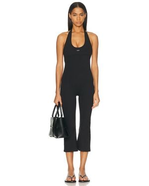 437 The Halter Onesie - Black