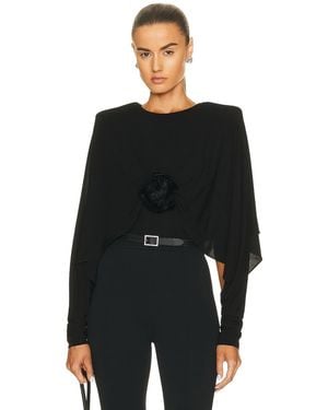 Saint Laurent Long Sleeve Top - Black