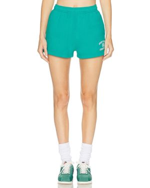 Sporty & Rich Varsity Crest Soft Disco Short - Green