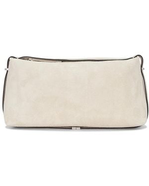 ショルダーバッグ・ポシェット TOTEME Scoop suede clutch TOTEME Scoop Suede Clutch in Black | Lyst