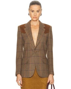 Polo Ralph Lauren Houndstooth Blazer - Brown