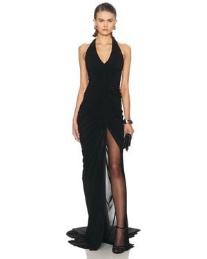 Francesco Murano V-neck Maxi Dress - Black