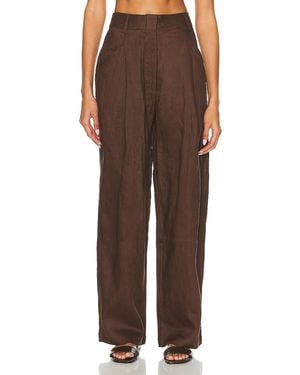 AEXAE Linen Trouser - Brown