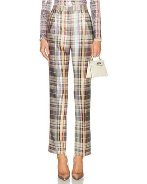 Brandon Maxwell Anja Classic Trouser - Multicolor