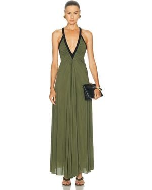 Christopher Esber Suspended Jersey Outline Dress - Green