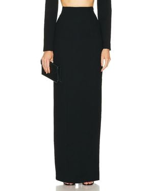 Monot Back Cutout Pencil Skirt - Black