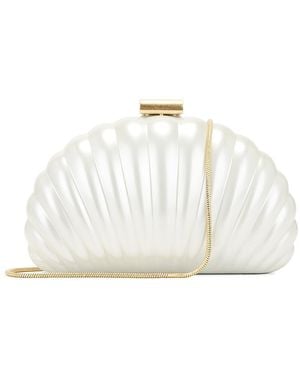 Jonathan Simkhai Monet Pearlized Shell Clutch - White