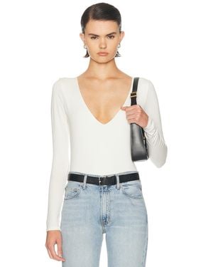 Kye V Long Sleeve Top - White