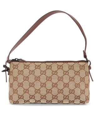Gucci Vintage Pochette Shoulder Bag - White