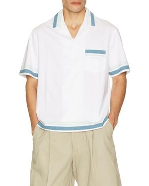 Malbon Ventura Camp Shirt - White