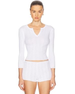 Cou Cou Intimates The Baby Henley Top - White