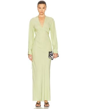 Christopher Esber Crosscut Silk Dress - White