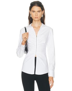 Alexander Wang Gathered Bust Shirt - White