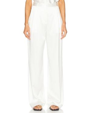 ÉTERNE Josephine Silk Pant - White