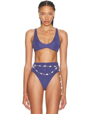 La Porte Kaleigh Bikini Top - Blue